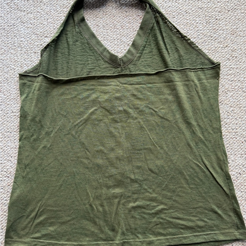 Zumba Fitness Green Tank Top with Pink Print - Picture 2 of 3